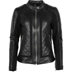 Helstons Kate Ladies Motorcycle Leather Jacket, black, for Women, black, for Women