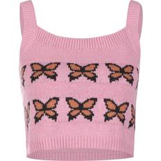 Acrylique Débardeurs Levi's Heaven Sweater Tank - Butterflies Pink/Pink