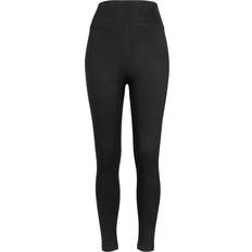 5XL - Damen Leggings Urban Classics Ladies High Waist Jersey Leggings - Schwarz