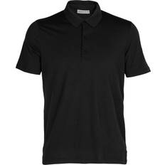 Hombre - Lana Polos Icebreaker Merino Tech Lite II Short Sleeve Polo Shirt Men - Black