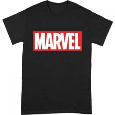 Marvel Unisex Adult Logo T-Shirt (Black/Red/White)