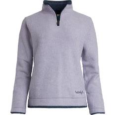 Weird Fish Women's Beyonce Eco 1/4 Zip Fleece - Purple