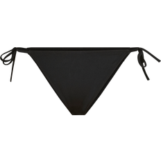 L Bikini Calvin Klein String Side Tie Cheeky Bikini - Black Female