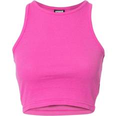 Urban Classics Cropped Rib Top - Bright Violet