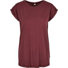 Build Your Brand Build Your Brand Womens/Ladies Organic Extended Shoulder T-Shirt (Cherry)