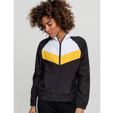 Urban Classics Ladies 3-Tone Windbreaker (Black Chrome Yellow, XL)