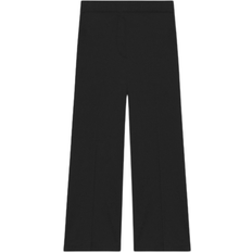 Theory Clean Terena Wide Leg Crop Pants - Black