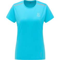 Dame - Turkise T-skjorter & Singleter Haglöfs L.I.M Tech Tee Women - Maui Blue