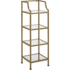 Gold Shelves Crosley Furniture Aimee Book Shelf 40"