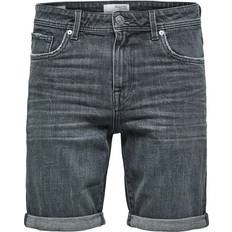 Selected Shorts Selected Pantaloncini di Jeans - Grigio