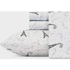 Betsey Johnson Je Taime Paris Bed Sheet Blue (233.68x157.48cm)