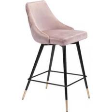 Padded Seat Bar Stools Zuo Piccolo Bar Stool 36.4"