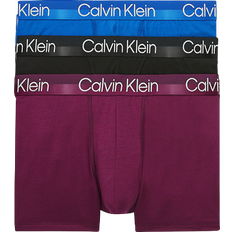 Calvin Klein Modern Structure Trunks 3-pack - Providence Blue/Groovy Plum/Black