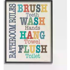 Colorful Bathroom Rules