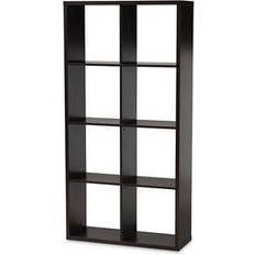 Brown Book Shelves Baxton Studio Janne Book Shelf 62.2"