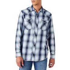 Wrangler Herr Överdelar Wrangler Ls Western Shirt - Marinblå