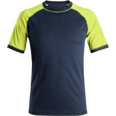 Kapea T-paidat Snickers Workwear T-shirt - Navy/Neon Yellow