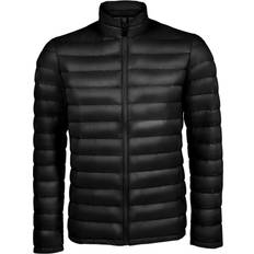 Blue - Leather Jackets Sols SOLS Mens Wilson Lightweight Padded Jacket (Black)
