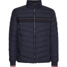 Tommy Hilfiger Stand-Up Collar Tape Puffer Jacket DESERT SKY