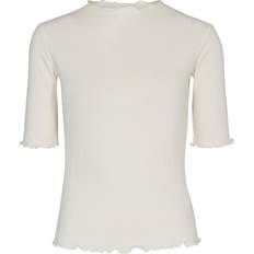 Karen by Simonsen Rynkekanter T-Shirt Toppe Egret