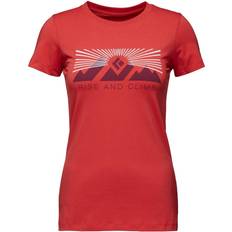 Black Diamond T-shirts Black Diamond Women's Rise and Climb Tee Mulberry Mulberry