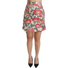 Silke Nederdele Dolce & Gabbana DG Floral High Waist Mini Skirt IT36