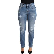 Dolce & Gabbana Högmidjade Skinny Jeans Blå