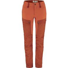 Dame - Røde Bukser Fjällräven Keb Trousers Curved W Short - Cabin Red/Rowan Red