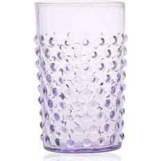 Lila Dricksglas Anna von Lipa Hobnail Dricksglas