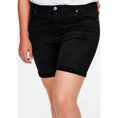 Only Carmakoma Carlaola Hw Shorts - Black/Denim