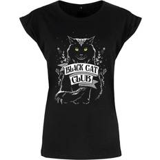 Grindstore Womens/Ladies Cat Club Premium T Shirt (Black)