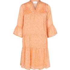 Neo noir gunvor sparkle Neo Noir Gunvor Sparkle Dress - Tangerine