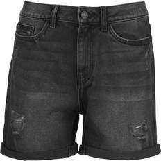 Donna Shorts Noisy May Smiley Destroy Shorts VI061BL - Black Denim