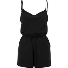 Rosa Jumpsuits & Overalls Urban Classics Ladies Short Spaghetti Jumpsuit - Schwarz