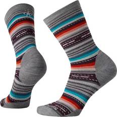 Dame - Multifargete Sokker Smartwool Women's Everyday Margarita Crew Socks - Light Gray