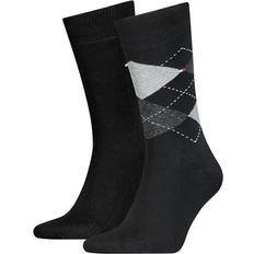 Tommy Hilfiger Check Socks 2-pack - Dark Navy