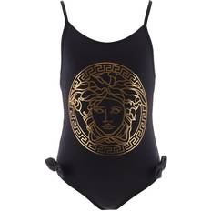 Black Bathing Suits Versace Girls Medusa One Piece Swim suit Black, 10Y