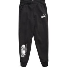 Puma sweatpants black bomull Puma Boy's Cargo Power Logo Sweatpants - Black