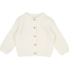 Hvid Trøjer Wheat Baby Strik Cardigan Magnella - Ivory