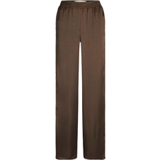 Jack & Jones Kira Satin Trousers - Brown/Demitasse