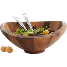 Handwash Salad Bowls Nambe 3-Piece Set Salad Bowl