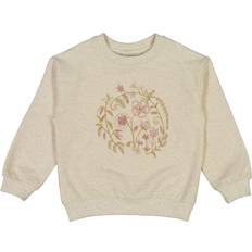 Wheat Sweatshirt Broderet Blomsterkrans unisex Sweatshirts