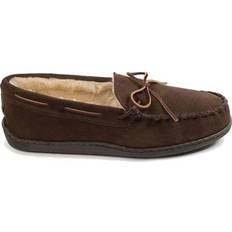 Slip-On Moccasins Minnetonka Pile Lined Hardsole - Chocolate