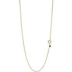 ENAMEL Copenhagen Letter Necklace - Gold/Black