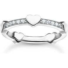 Silver Rings Thomas Sabo Damring Charming Ring - Silver/Transparent