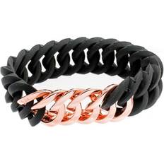 The Rubz Armband The Rubz 100176 Bracelet - Black/Rose Gold