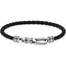 Thomas Sabo Sterling Leather Strap Lobster Clasp Bracelet A1931-682-11-L17