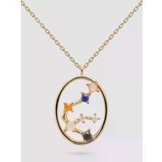 Pdpaola PDPAOLA Zodiac Constellation Plated Pendant Necklace