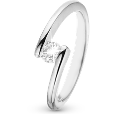 Sølv - Topas Ringe Christina Jewelry Supernova Ring - Silver/Transparent