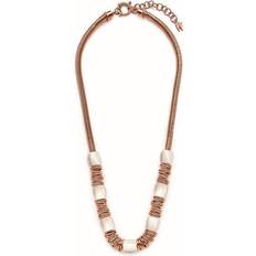 Rosa Collares Folli Follie Collar Mujer 3N14T050RW_Acero Rosado